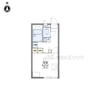 レオパレス辻九第二【102号室】の間取り