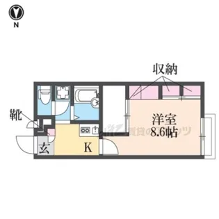 レオパレス辻九第三【1階】の間取り