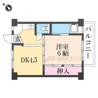 ビレッジハウス鴻池1号棟【1階】の間取り