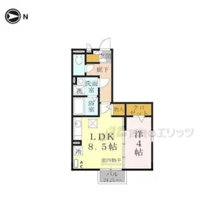 フロント リバー【1階】の間取り
