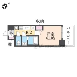 プレサンス大津京町ベルリーヴァ【9階】の間取り