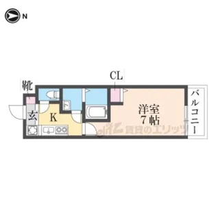 A?南武庫之荘【3階】の間取り