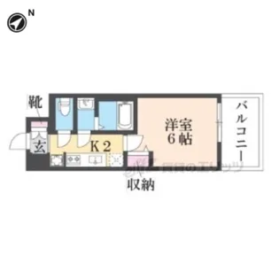 プレサンス大津京町ベルリーヴァ【1102号室】の間取り