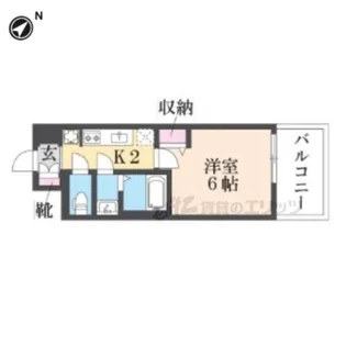 プレサンス大津京町ベルリーヴァ【11階】の間取り