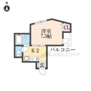 ミレニアム門真【201号室】の間取り