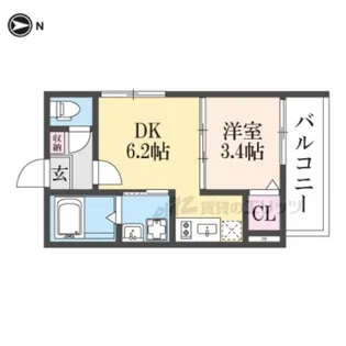KAYOTO RESIDENCE久世上久世町【3階】の間取り
