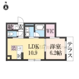 シャーメゾン宣光門【101号室】の間取り