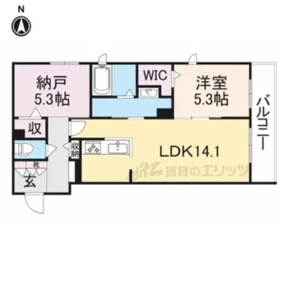 シャーメゾン和【102号室】の間取り