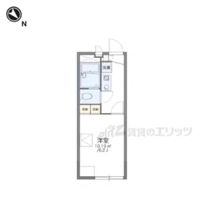 レオパレスMARIE【108号室】の間取り