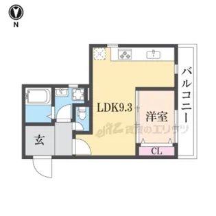 グロースコート枚岡駅前【3階】の間取り