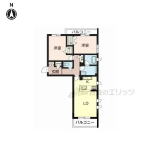 シャーメゾン扇【203号室】の間取り