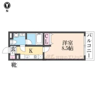 INOVE若江北【3階】の間取り