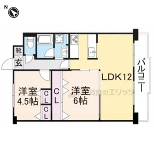 マイシティ伊丹壱番館【909号室】の間取り