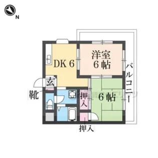 栄第一マンション【3A号室】の間取り