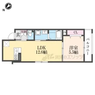 ブライトグランデ大津南志賀【3階】の間取り