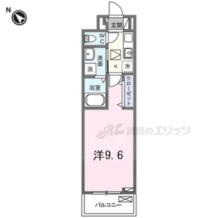 フリージア【104号室】の間取り