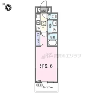 フリージア【105号室】の間取り