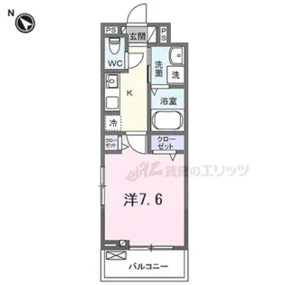 フリージア【207号室】の間取り