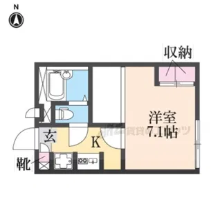 レオパレスProminent【1階】の間取り