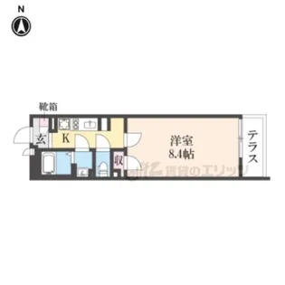 クレイノ初島【1階】の間取り