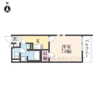 クレイノ初島【3階】の間取り
