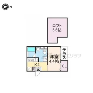 サクシード尼崎【2階】の間取り