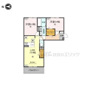 プラミシア【203号室】の間取り