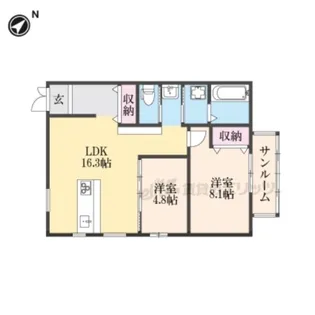 Tスペース【1階】の間取り