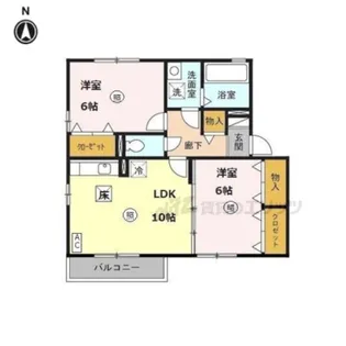 グランモア和田C【1階】の間取り
