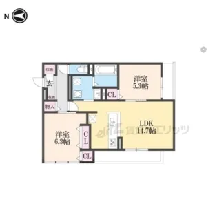 フィエルテ【1階】の間取り