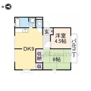 サンガーデンカレン【201号室】の間取り