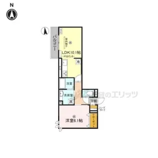 D-ROOM SAGARIMATSU【2階】の間取り