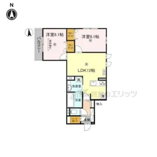 D-ROOM SAGARIMATSU【2階】の間取り