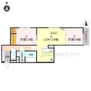 D-ROOM SAGARIMATSU【2階】の間取り