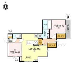 D-ROOM SAGARIMATSU【2階】の間取り