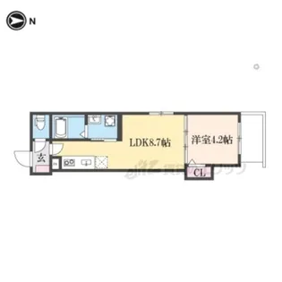 「エフ アセシア カナレ(F asecia Canale)」【3階】の間取り