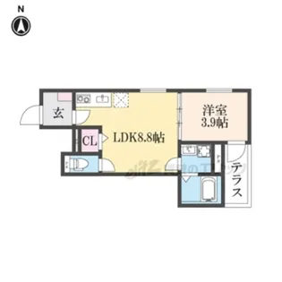 F asecia Canale【1階】の間取り