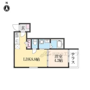 F asecia Canale【1階】の間取り