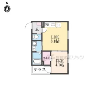 F asecia Canale【1階】の間取り