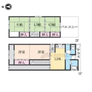 奈良県奈良市西九条町【一戸建】の間取り