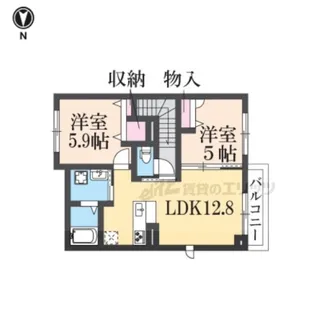マウントビューいけした【221号室】の間取り