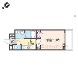 グローブ【3階】の間取り