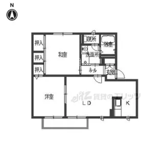 セントポーリアB【202号室】の間取り