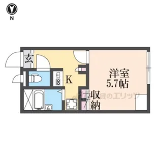 レオパレス政木【107号室】の間取り