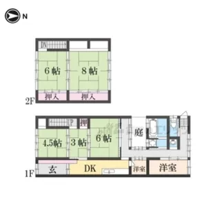 奈良県奈良市高畑町【一戸建】の間取り