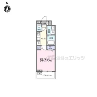 リエゾン学園前【202号室】の間取り