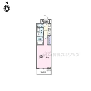 リエゾン学園前【104号室】の間取り