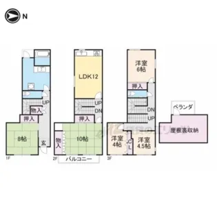 京都府京都市下京区新釜座町【一戸建】の間取り