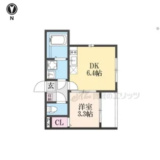「アークヴィラ東野」【1階】の間取り