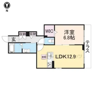 サン ビレッジ【101号室】の間取り